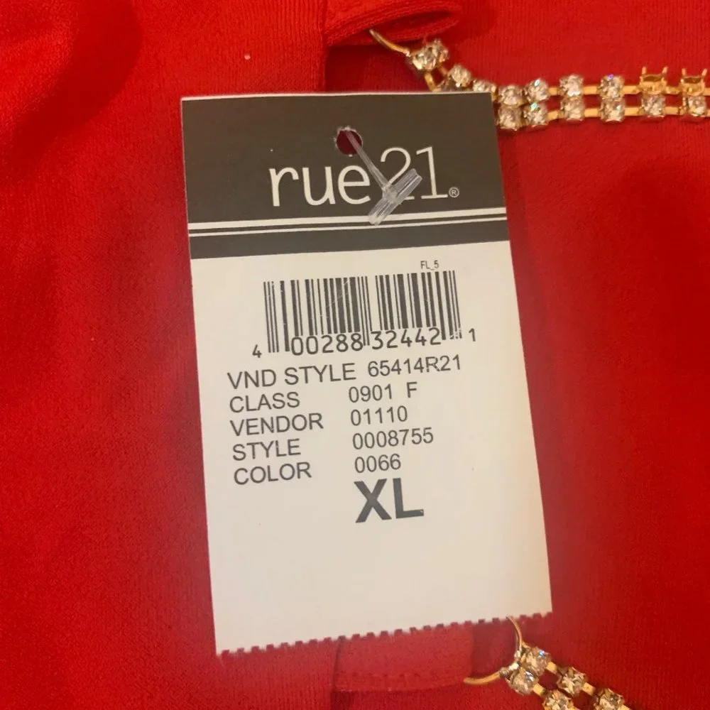 NWT Rue 21 Cropped Tank Top Chain Closure on Back Women's Size XL - Picture 7 of 8